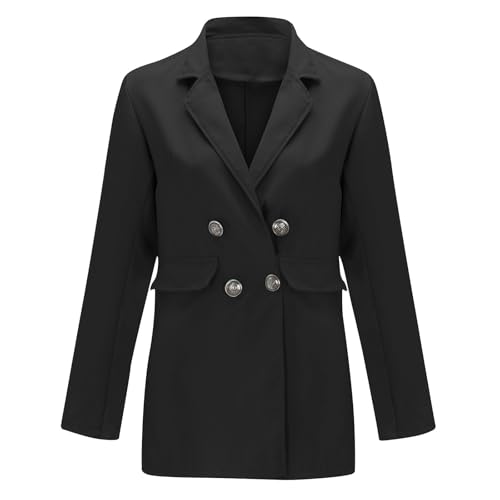 Blazers for Women 2024 Fall Business Casual Outfits Long Sleeve Women's Plus Size Blazer Suit Jackets with Pockets4