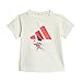 Adidas Unisex-Baby Adidas x Disney Mickey Mouse Sportswear T-Shirt Set, Off White/Pure Ruby, 6 Months