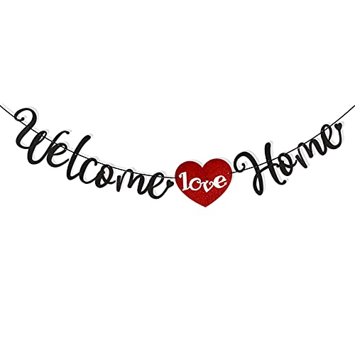 Welcome Home Banner | Herzlich Willkommen Girlande | Für Familienfeiern & Party