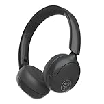 JLab Go Lux ANC Hybrid Active Noise Cancelling Headphones - On Ear Wireless Headphones with Microphone, 70+ H Playtime Foldable Bluetooth Earphones with Multipoint & Customisable Sound, Graphite