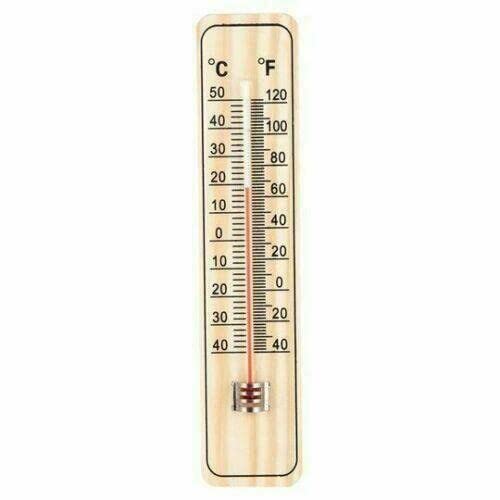 Tools Traditional Wooden Wall Garden Thermometer Handy and