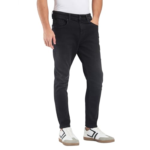 Image of Spykar Men's Kano Slim Fit Mid-Rise Jeans (Ankle Length)