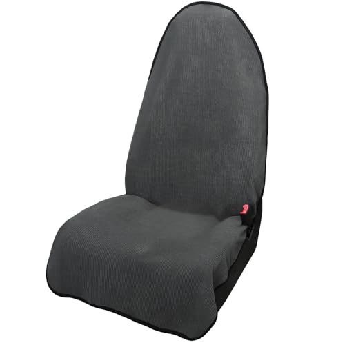 Leader Accessories Housse de Siège de Voiture Avant Universelle Imperméable, Housse de Siège Anti-Transpiration et Imperméable, Anti-Taches, pour Auto, SUV Chien et Enfant (Velours Côtelé)