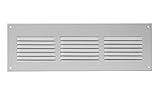 300x100mm Weiß Lüftungsgitter Abschlussgitter Insektenschutz Metall Abluft Zuluft Gitter