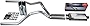 Truck Exhaust Kits - Shop Line Dual Exhaust System 2.5 Aluminized Pipe Stainless Flow II Muffler Chrome Tips