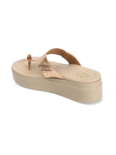 Image of ELLE Women's Perforated Platform heel Sandals