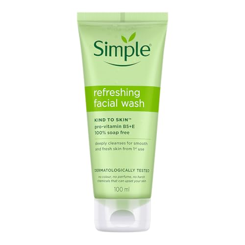 Simple Kind to Skin Refreshing Facial Wash | 100% Soap-Free Gentl...