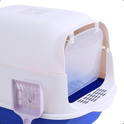 BolaAzul, Caixa Areia Para Gatos Fechada C/Porta Basculante 50x35x35