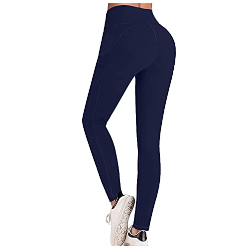 Walangao Handytasche Sock Leggings Fitness Damen Push Up Yoga Sommer Sexy Po Muster Boho üBergrößEn Eng Gymnastikhose Yogahose blau XL Cover