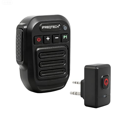 IFREQTECH Walkie Talkie Wireless Handheld Speaker Mic, 2