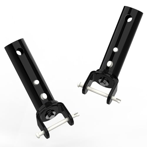 Poolvio Pool Vacuum Head Replacement Handles (2-Pack) – Heavy‑Duty Aluminum Swivel Handles with EZ Clips & Locking Pins – Fits Standard 1‑1/4″ Telescopic Pole & Pool Accessories