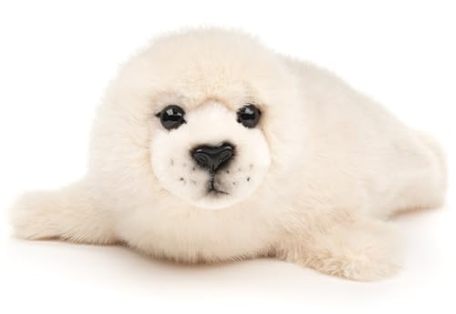 Uni Toys   Foca Blanca   32 cm (Longitud)   Foca de Peluche   Peluche