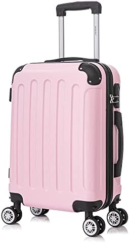 RAYKONG Cabin Suitcase ABS 55x40x20cm (40L) - Small Hand Luggage ...