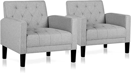 Vamepole 8203-CH-LG-2 Modern Accent Chairs Set Of 2, Comfy Living Room Chair thumb #8