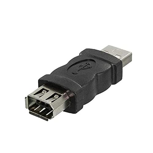 Lawnrden Adaptador firewire a USB | Adaptador USB a 6 Pines Tipo Macho Firewire 1394 Hembra convertidor Enchufe para cámaras teléfono