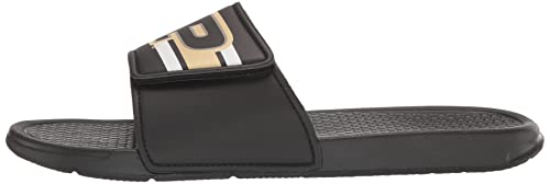 Image of FOCO Men's NBA Team Logo Sport Legacy Stripe Slide Sandals | Casual Sandals
