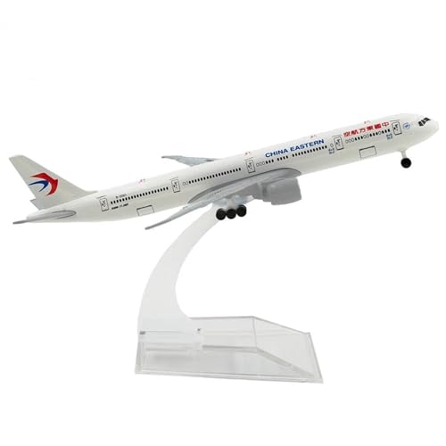 Avión de aleación Boeing 777 1/500 con tren de aterrizaje real