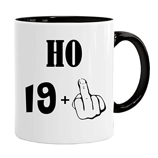 20 años regalo Ho 19 + 1 - Taza/Mug Idea regalo original de cumpleaños / taza con frase y diseño divertido