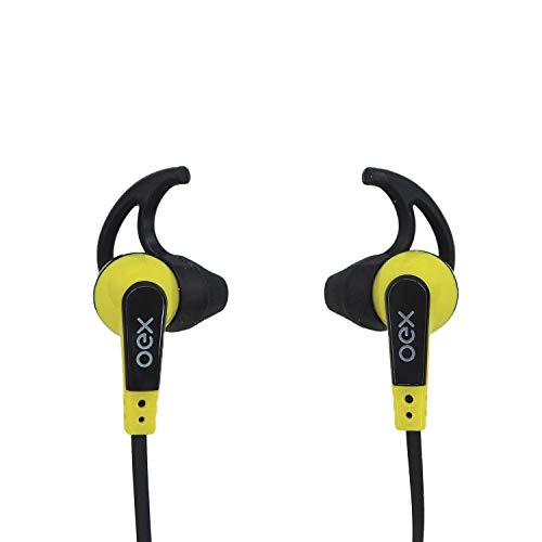 Fone De Ouvido Intra Auricular Esportivo Com Microfone Oex Sprint Fn206 - Amarelo
