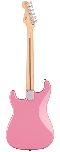 Image of Fender Squier Sonic Stratocaster HT H - Flash Pink Bundle with Tuner, Strap, Picks, and Austin Bazaar Guitar DVD