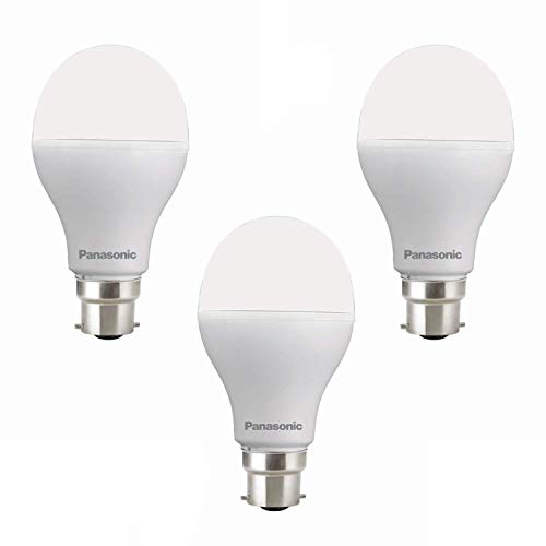 Image of Panasonic Inverter Bulb 7 Watt Rechargeable Emergency LED Bulb for Home Base B22 (Cool Day Light, Pack of 3, White)