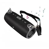 Large compatibilité : les haut-parleurs Bluetooth offrent une transmission de signal plus rapide et plus stable via deux pilotes haute puissance. La portée Bluetooth est de 10 m. Ce haut-parleur Bluetooth puissant est compatible avec n'importe quel appareil Bluetooth. Vous pouvez également utiliser le câble de 3,5 mm pour connecter le haut-parleur Bluetooth portable à des appareils non Bluetooth tels que PC, ordinateur de bureau, TV et plus encore. Prend également en charge une clé USB / carte micro SD (non incluse) pour la lecture de musique. Remarque : non compatible avec Amazon Echo et Alexa.