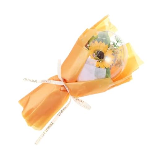 Cabilock 1 Bobo Bola Llena de Estrellas Globos Ramo de Flores secas Ramo seco Ramos de Flores Ramo de Flores Artificiales Dulce Bola Bobo Flor Artificial paño
