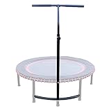 Leaps & ReBounds: Adjustable Stabilizer Bar - Fits All L&R Fitness Trampolines - Grippable & Cushy Foam Handles - Easy Assembly, Slips Over Existing Legs - Trampoline Sold Separately    