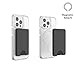 PopSockets Minimalist Slim Phone Wallet, Phone Card Holder, Wireless Charging Compatible, Wallet Without Grip Compatible with MagSafe - Black