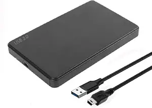 CARE CASE 2.0 2.5 Inch SATA to USB External Hard Drive Enclosure HDD / SSD, Black Hard Disk Box Enclosure (CC-HDE-2.0)
