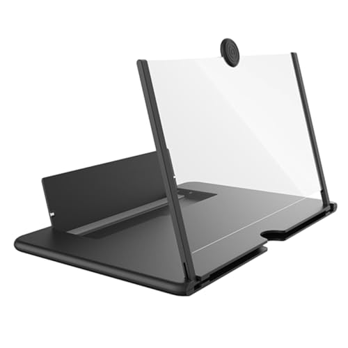Ampliador de pantalla móvil 12 pulgadas con lente óptica HD y base antideslizante