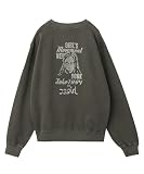 [エックスガール] ミックスロゴアンドフェイスフェーデッドクルーネックスウェットトップ MIX LOGO & FACE FADED CREWNECK SWEAT TOP 105254012016 BLACK M