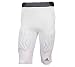 Produktbild adidas Padded Short elastische Kurze Hose Herren Sport-Hose mit Logo am Bein mit Kompressionsstoff Trainings-Hose Schutz-Hose Weiß, Größe:XL