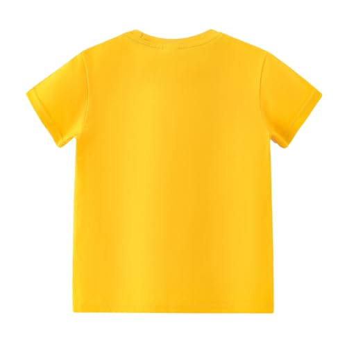 Image of AMIYAN Toddler T Shirts Boys Girls Basic Tee Summer Cotton T-Shirts Crewneck Short Sleeve Shirts for Kids 2-7Y