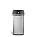 NINESTARS DZT-30-1 Automatic Touchless Motion Sensor Rectangular Trash Can, 7.9 Gal. 30 L., Stainless Steel