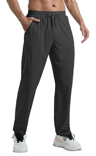 Men's Lightweight Sweatpants with Pockets Quick Dry Breathable Workout Pants for Men Athletic Gym Running Joggers