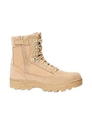 Brandit Tactical Boots Zipper, Bota táctica y Militar Unisex Adulto, Camel, 42 EU