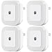 Dimmable Plug-in LED Night Light - SYCEES Nightlight with Dusk-to-Dawn Sensor for Bedroom, Kids Room, Bathroom, Kitchen, Hallway, Daylight White, 4-Pack