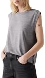 Levi'S Boxy Tank Triblend Header Gray Garment D, Triblend Header Gray, L