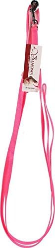 Valhoma 381 C 6HP 625485 Nylon Chicken Leash, Hot Pink, 6'