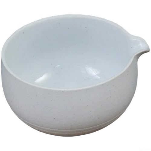 Honseadek Cuenco japonés para ceremonia de té Chawan de 400 ml, cuenco de matcha con boquilla de vertido, cerámica esmaltada hecha a mano para matcha latte y uso tradicional (A-4)