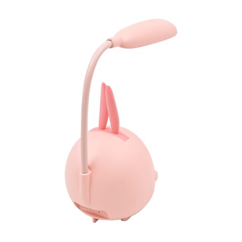 Sarini Mini Bunny Night Light,Desk Lamp with Night Light,Pink Rabbit Foldable USB Rechargeable Reading Light Bedroom Bedside Study - Image 3
