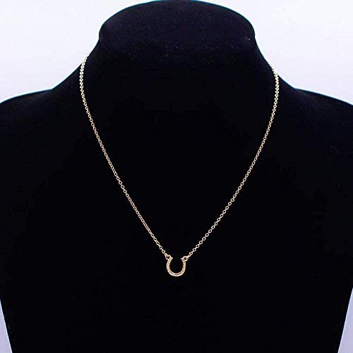 Collier fer à cheval en U structure fine bijoux de qualité supérieure