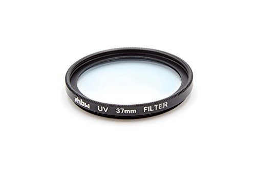 vhbw Filtre UV Universel pour Les objectifs d'appareil Photo de Filetage 37mm - Filtre de Protection UV, Noir