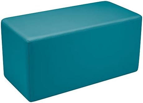 Sprogs Kids Vinyl Soft Seating Rectangle Stool/Bench, 18" Height, 37" Wide, 27" Length