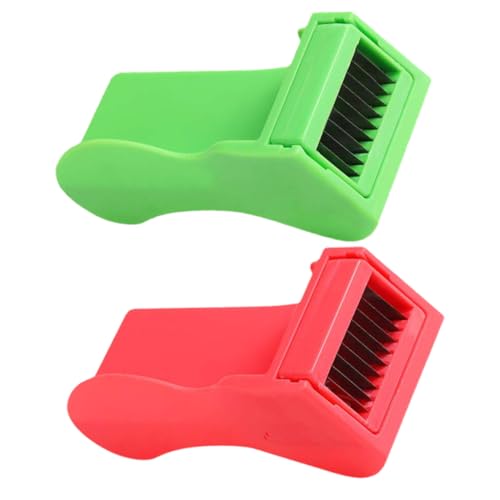 Cabilock 2 pièces Coupe-légumes Multifonction Trancheuse Haricots Verts et Légumes Ustensile de Cuisine Pratique pour Couper Pommes de Terre Oignons et Fromages