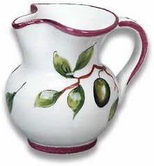 Hand Painted Antipasti Small Pitcher From Italy