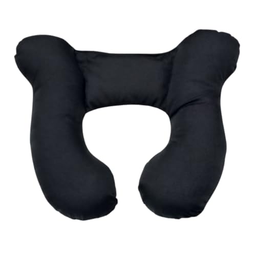 Almofada de Pescoço Apoio Cabeça Bebe Cadeirinha (Preto)