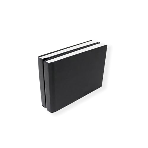 SKETCHBOOK PICCOLO, COMPATTO E TASCA: un blocco da disegno tascabile nero perfetto per disegnare/presentare idee artistiche, con 100 lati/50 pagine di carta a cartuccia di alta qualità, rilegato in copertina rigida.
