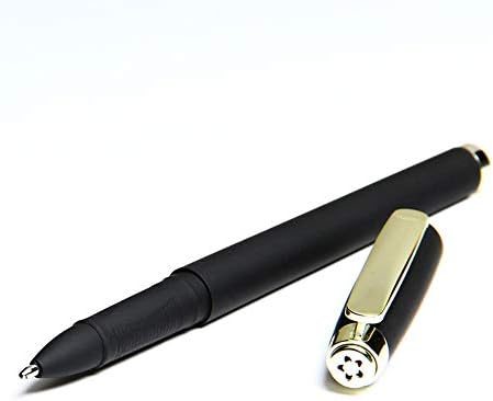 OBE WISEUS Bold Point Gel Ink Pen,1.0mm Black Color Double Ink Capacity Refill,12 Pack,3361